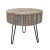 Salvaged Rustic White Wash Pinwheel Side Table For Sale - Image 10 of 10