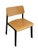 1970s 1970s Mid-Century Modern Industrial Plywood and Black Metal Stacking Chair For Sale - Image 5 of 9
