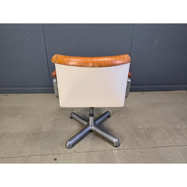 1970s Italian Modern Steel & Leather Office Chairs by Ettore Sottsass for Poltronova, 1970 For Sale - Image 5 of 13