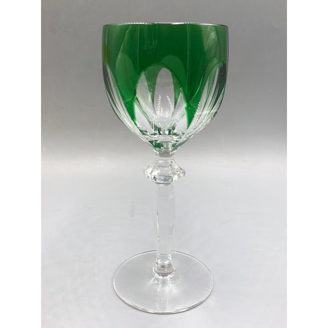 Blue Vintage Wittwer Wine Glasses in Cobalt Emerald Amber, 1960s, Set of 4 For Sale - Image 8 of 18