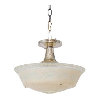1930's Blush Bead Chain Fixture For Sale