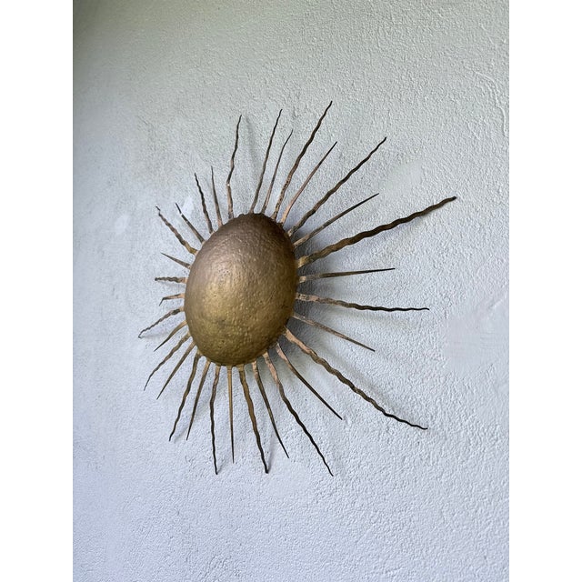 Sun Wall Sconce, 1950s For Sale - Image 12 of 18