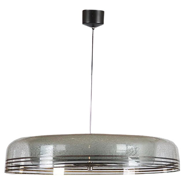 Mid-Century Czech Glass Pendant Light from Napako, 1950s For Sale