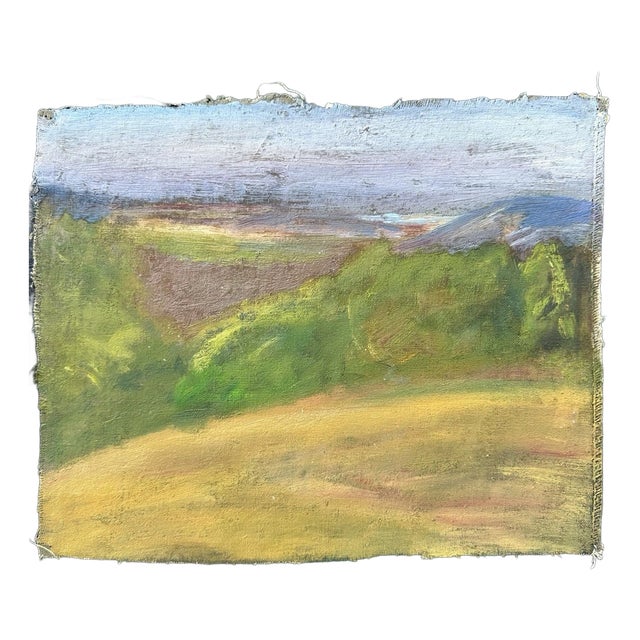 Theo Möller, Schackauberg, Rhön, Fulda, 1947, Oil Painting on Linen For Sale