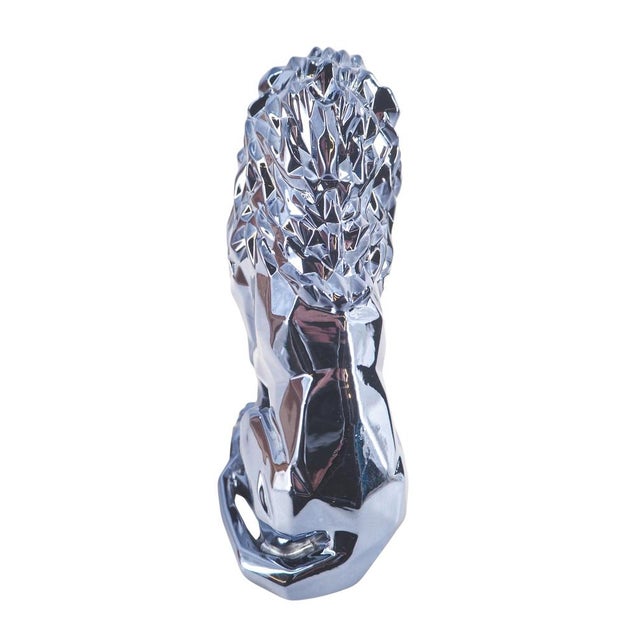 Silver Resin Lion Spirit from Richard Orlinski For Sale - Image 5 of 6