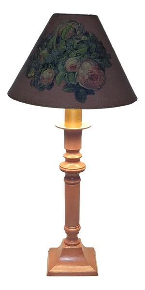 Vintage Table Lamp in Partially Painted Metal, 1990s