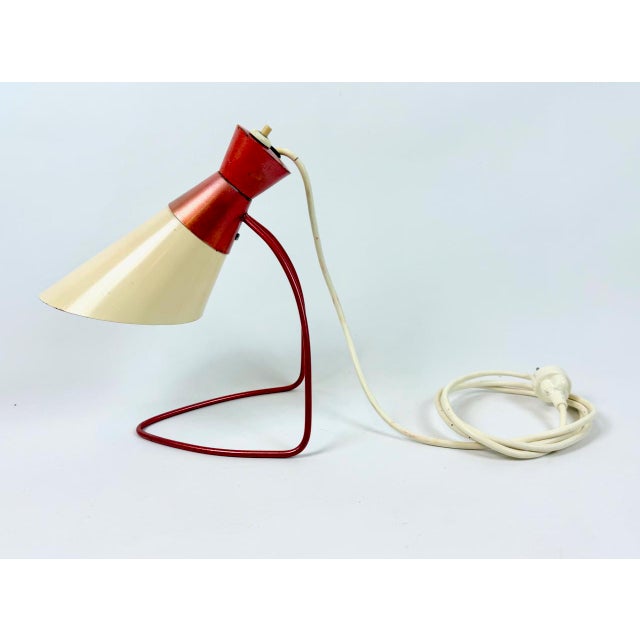 Mid-Century Modern Table Lamp by Josef Hurka for Napako, 1950s, in Good conditions. Designed 1950 to 1959 This piece has...