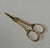Pair of 18th century sewing scissors in 18k yellow gold (750/1000) For Sale