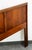 Wood Mid Century Modern Headboard Queen Dixie Bed Frame Walnut MCM Slat Wood Walnut For Sale - Image 7 of 11