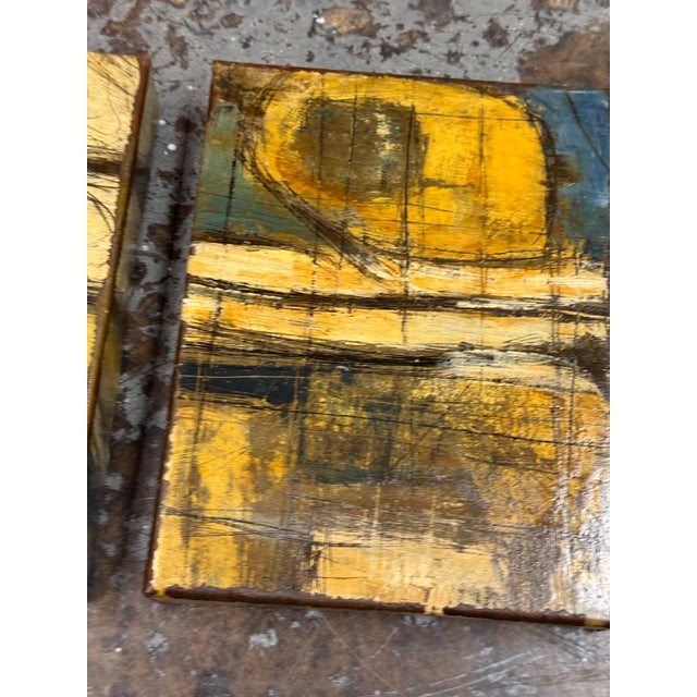 Douglas Radde Abstract Original Paintings, Pair For Sale - Image 10 of 12