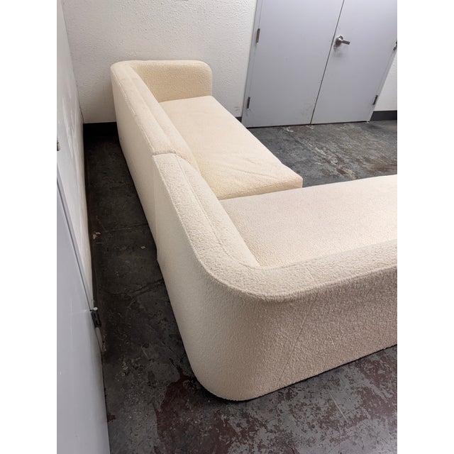 Design Plus Gallery presents the Sunset Sectional by Jonathan Adler. This modern sectional is upholstered in Teddy bouclé...
