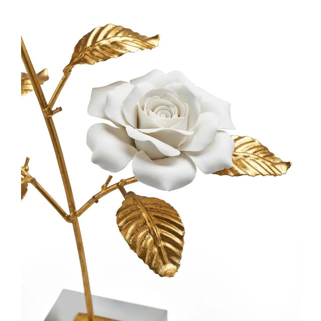 Transitional Rose In Stand For Sale - Image 3 of 5