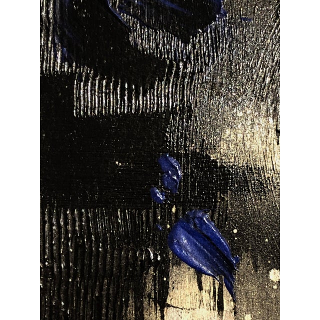 A dark and spirited gestural painting of oriental inspiration, post-modernist, psychedelic, abstract, lyrical composition...