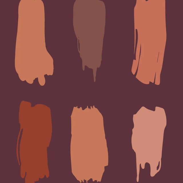 Brush Colors Three Panel by Daniela Puppa for Midsummer Milano For Sale