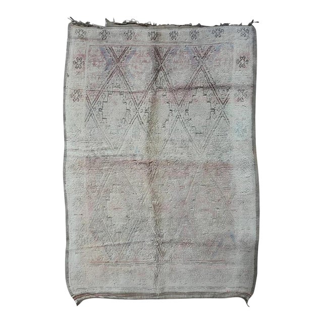 1980's Moroccan Beni MGuild Rug - 9.6 X 6.5 Ft For Sale