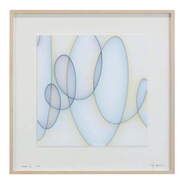 Contemporary Abstract Cast Acrylic and Spray Paint "Acrobat Ii" by Tom Henderson For Sale