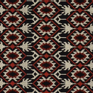 Schumacher x Johanna Ortiz Andean Tribute Embroidery Fabric In Aubergine