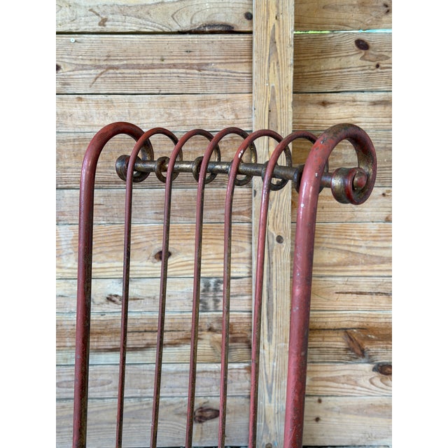 Hollywood Regency Vintage Italian Gilt and Painted Iron Accent Chair, Attributed to S. Salvadori For Sale - Image 3 of 12