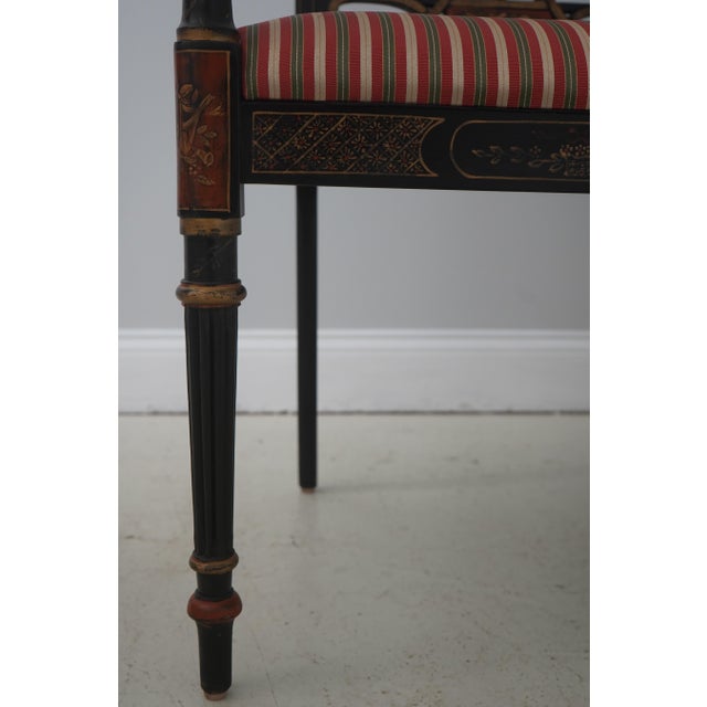 Southwood Regency Style Paint Decorated Settee For Sale - Image 11 of 18
