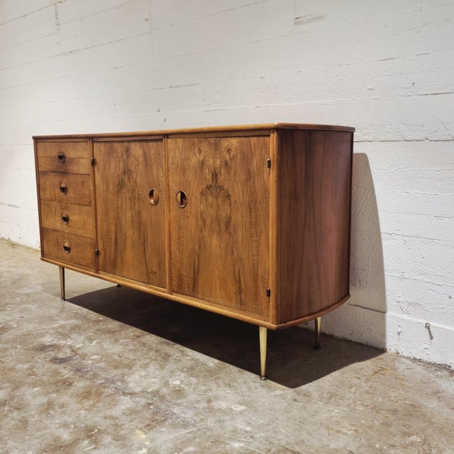 Stunning Walnut sideboard designed by William Watting and produced by Fristho in 1955. This piece was part of the 'Modern...