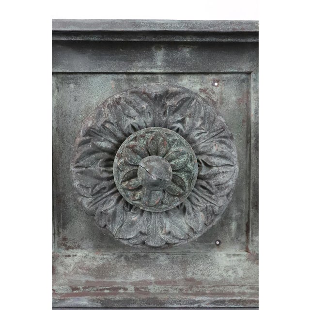 Early 20th Century Copper Architectural Rosette Wall Element For Sale - Image 4 of 15
