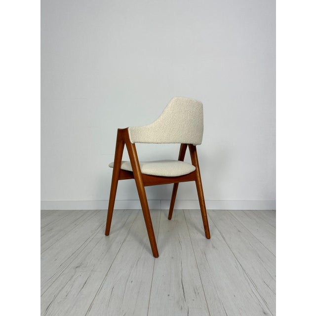 Wood Set of Danish Compass Dining Chairs in Teak by Kai Kristiansen for Sva Møbler, 1950s For Sale - Image 7 of 15
