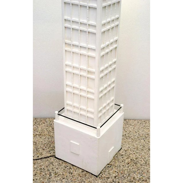 Wood Italian Big Ben Floor Lamp, 1970s For Sale - Image 7 of 8