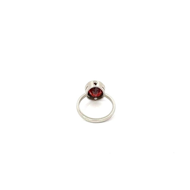 Not Yet Made - Made To Order Stunning 4.55 Carat January Birthstone Solitaire Sterling Silver Ring - Size 8.5 For Sale - Image 5 of 11