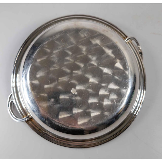 Mid-Century Danish Silverplate Art Deco Style Bowl For Sale - Image 11 of 12