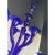 Blue Glass Chandelier, Contemporary, Attributed to Murano For Sale - Image 13 of 13