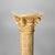 Plastic Antique Neoclassical Corinthian Style Genre Scene Sculpture Stand, Resin, C1930 For Sale - Image 7 of 12