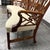 Textile Chippendale Bench Settee, Vintage For Sale - Image 7 of 12