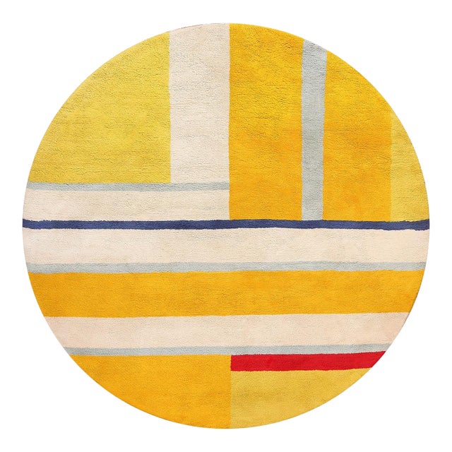 1970s Nazmiyal Collection Ilya Bolotowsky Art Rug For Sale