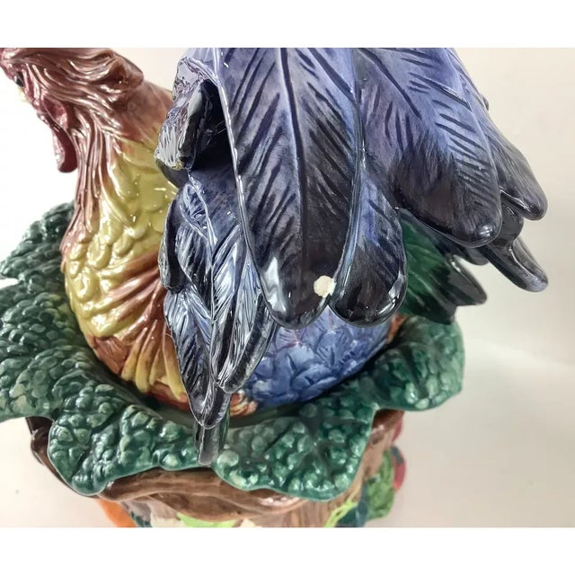 Fitz & Floyd Classics Ceramic Rooster Basket Canister For Sale In Phoenix - Image 6 of 8
