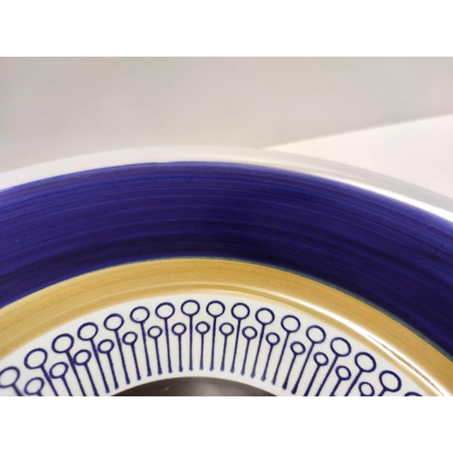 Ceramic Lacquered Ceramic Dessert Plate by Antonia Campi for Richard Ginori, Italy, 1970s For Sale - Image 7 of 10