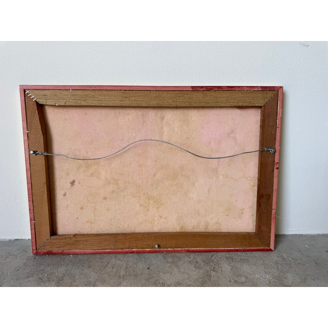 1980's Vintage African Women’s Traditional Still Life Oil Painting on Canvas – Framed For Sale - Image 13 of 14