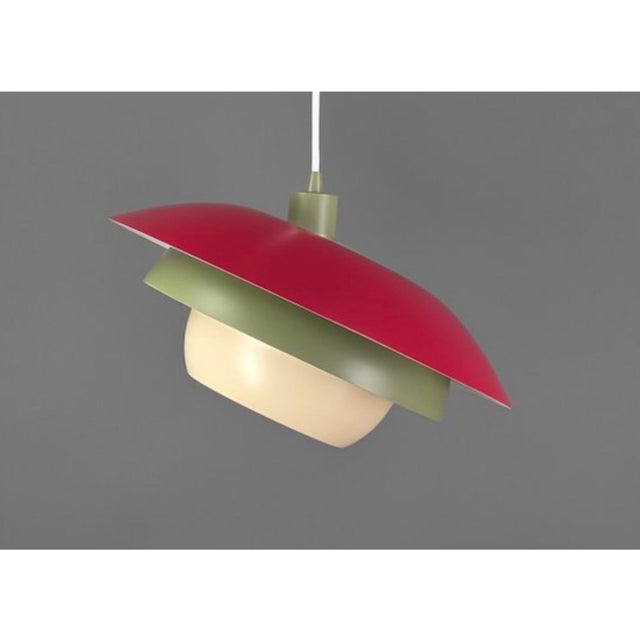Vintage Danish Pendant Lamp in Metal, 1970s For Sale - Image 9 of 11