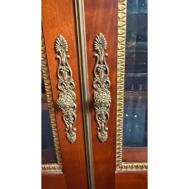 Brown 1990s Matched Pair of John Widdicomb Neoclassical Vitrines For Sale - Image 8 of 15