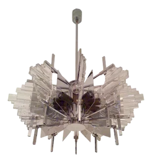 Italian Sciolari 1960s Chandelier