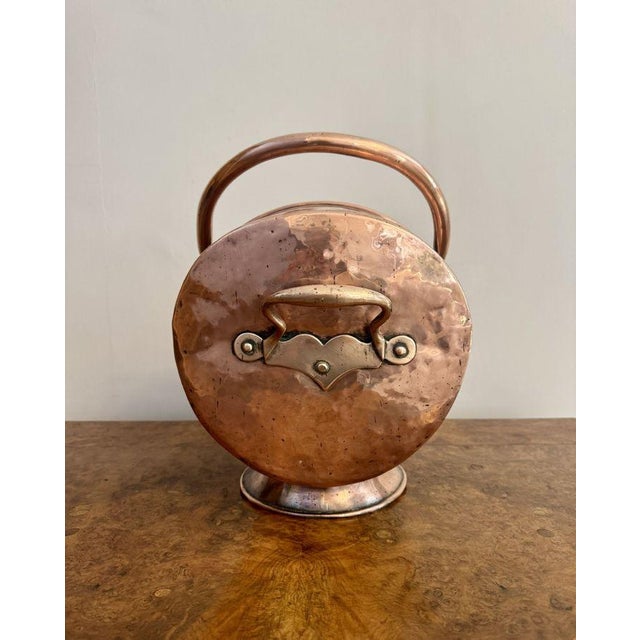 Antique George III Copper Coal Scuttle, 1800s For Sale - Image 3 of 6