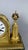 Gold Antique Directoire Clock, 1800 For Sale - Image 8 of 10