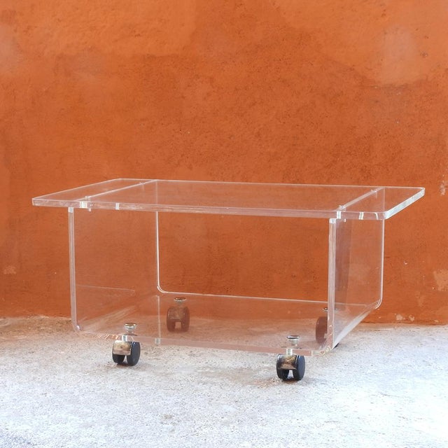 Vintage Space Age Side Table, France, 1970s For Sale - Image 9 of 9