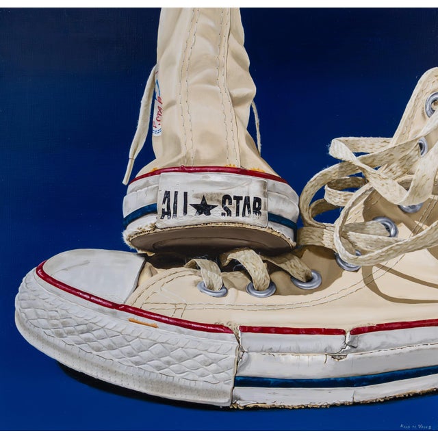 Early 21st Century Rob De Vries, Worn Out but Still Wearable, Oil on Canvas For Sale - Image 5 of 5