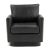 Farmhouse Black Leather & Hide Accent Chair For Sale - Image 3 of 6