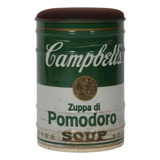 Warhol Campbell's Soup Can Stool by Dino Gavina for Studio Simon, Italy, 1971 For Sale