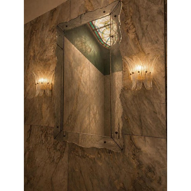 Vintage Italian Palmette Sconces, 1990s, Set of 4 For Sale - Image 4 of 10