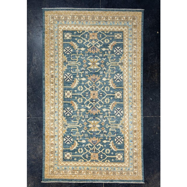 Brown Handwoven Oushak Rug 2'10" x 4'11" #17473 For Sale - Image 8 of 8