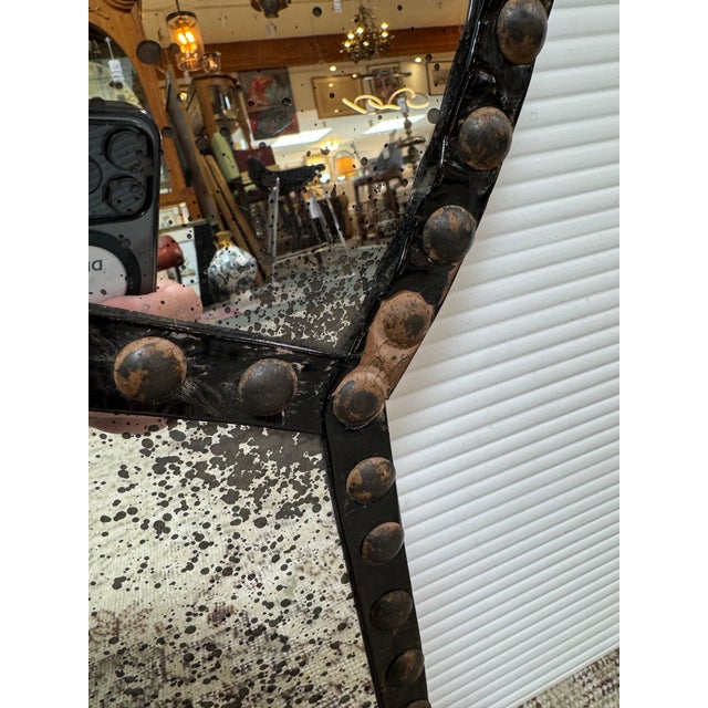 Medieval Revival Style Flower Shaped Wall Mirror For Sale - Image 11 of 12