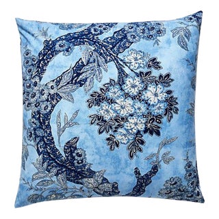 The House of Scalamandré Summerhouse Hill Pillow, Blues For Sale