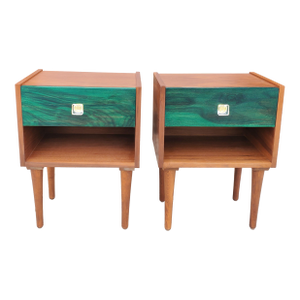 Emerald Night Stands - a Pair